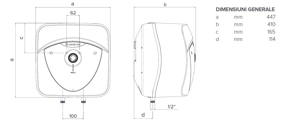 Dimensiuni Andris LUX 30
