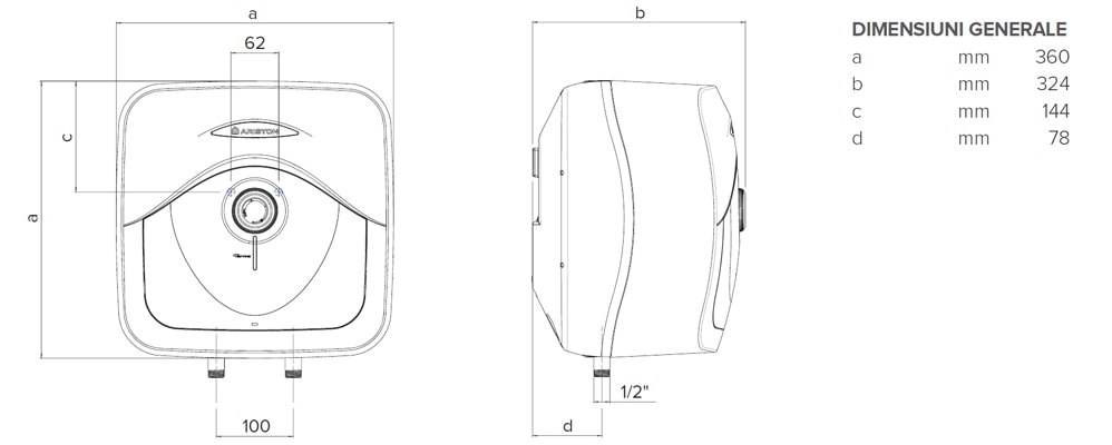 Dimensiuni Andris RS 15