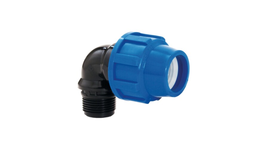 Cot compresiune PeHD 25x3/4 FE, D 25 mm, filet exterior Poliext - Prompt Service