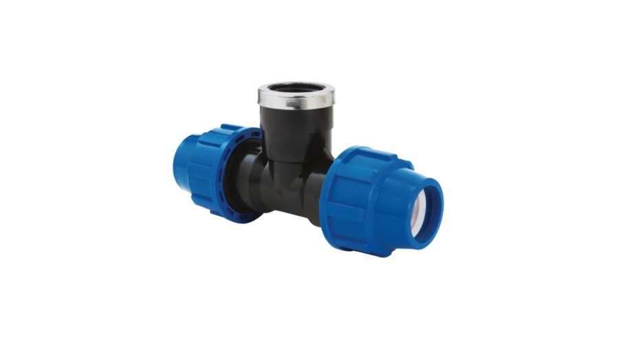 Teu compresiune PeHD 32x1x32 FI, filet interior Poliext - Prompt Service