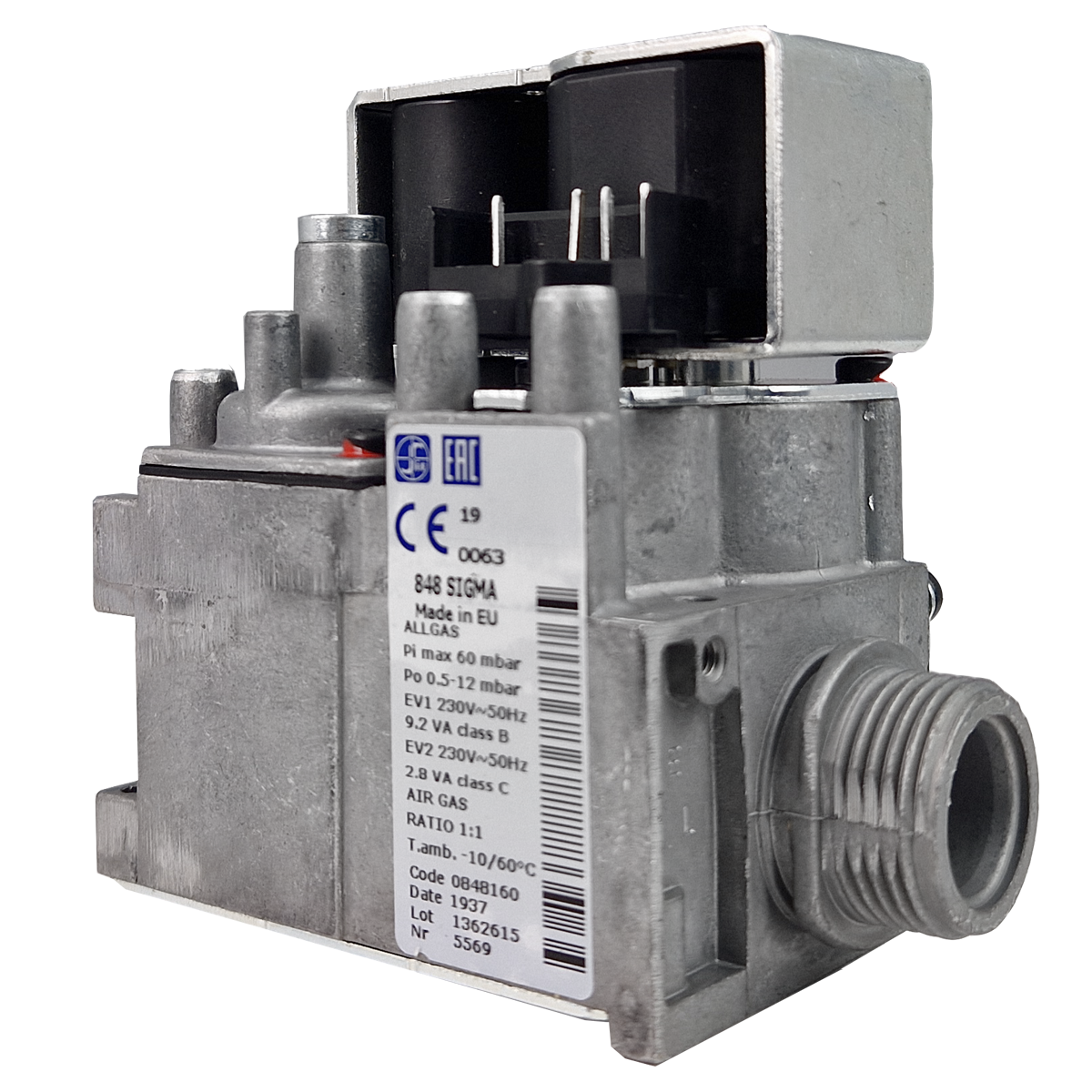 Vana gaz Sigma 848 pentru centrala termica Motan MKDENS, SIGMAKDENS2, cod piesa PM500370 - Prompt Service