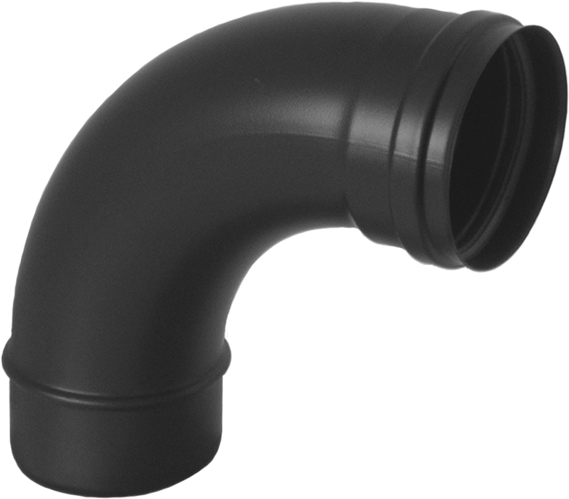 Cot evacuare gaze arse ATI NS2-98XP, diametru 80 mm, 90 grade, inox vopsit negru - Prompt Service