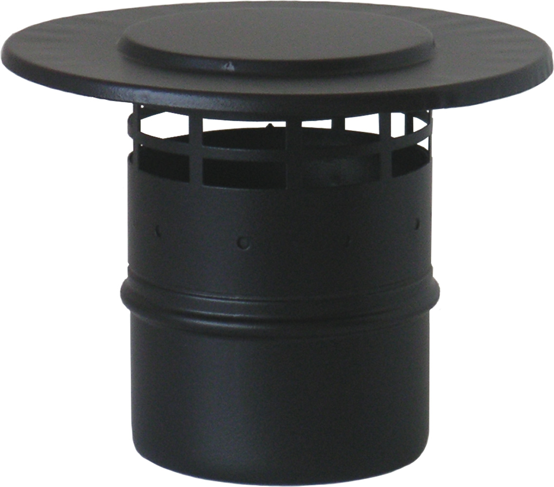 Capat pentru terminatie verticala evacuare gaze arse ATI NS6-8CX, diametru 80 mm, inxo vopsit negru - Prompt Service