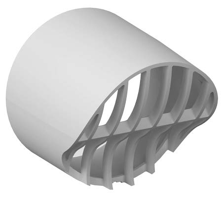 Terminatie tubulatura evacuare centrala sau hota ATI, diametru 80 mm, alb, WB10-080 - Prompt Service