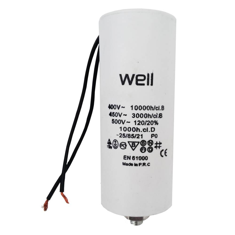 Condensator pornire motor Well MOTCAP 35uF 400V cu fir - Prompt Service