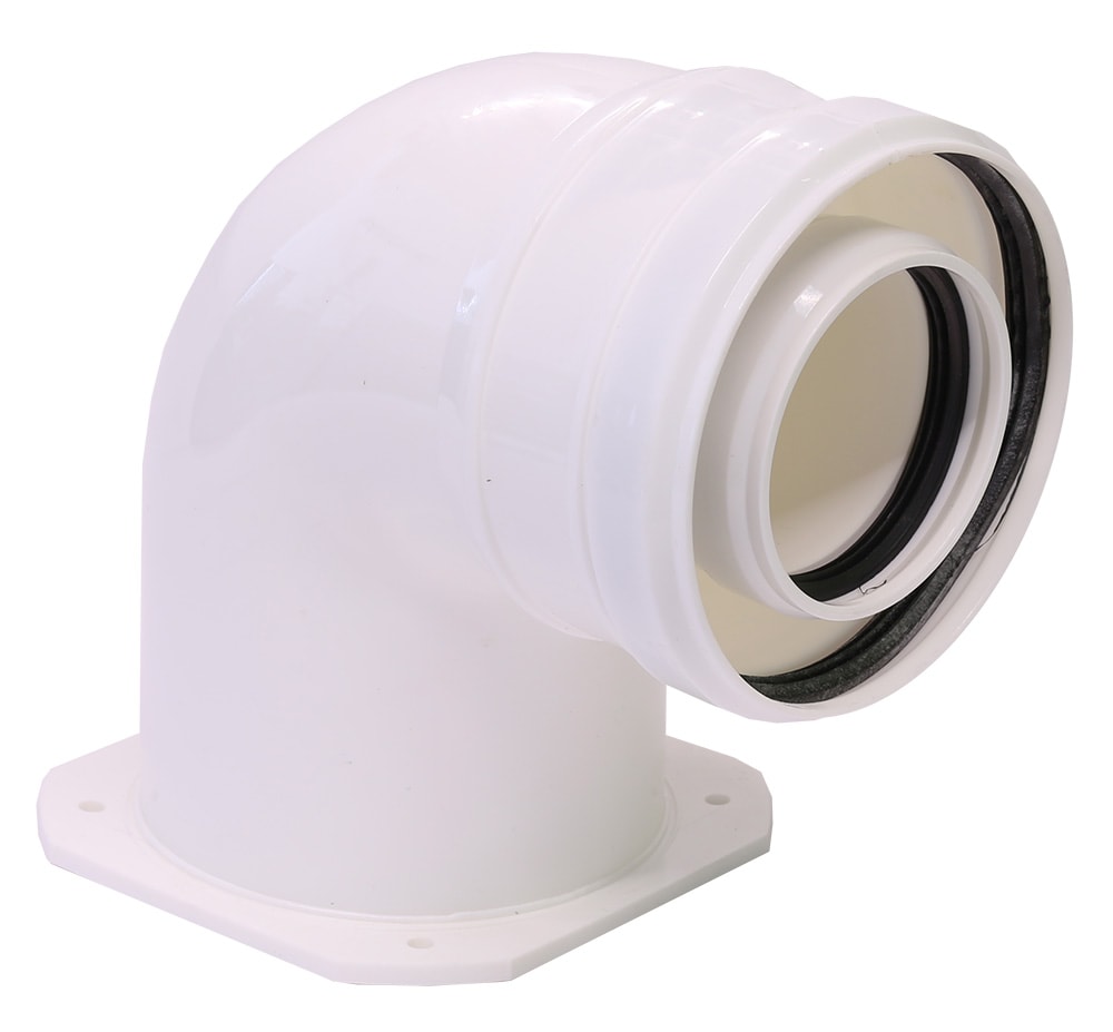 Cot evacuare centrala termica condensare ATI Tip 04, PP/PP, diametru 60 / 100, WBPPCUR61004 - Prompt Service