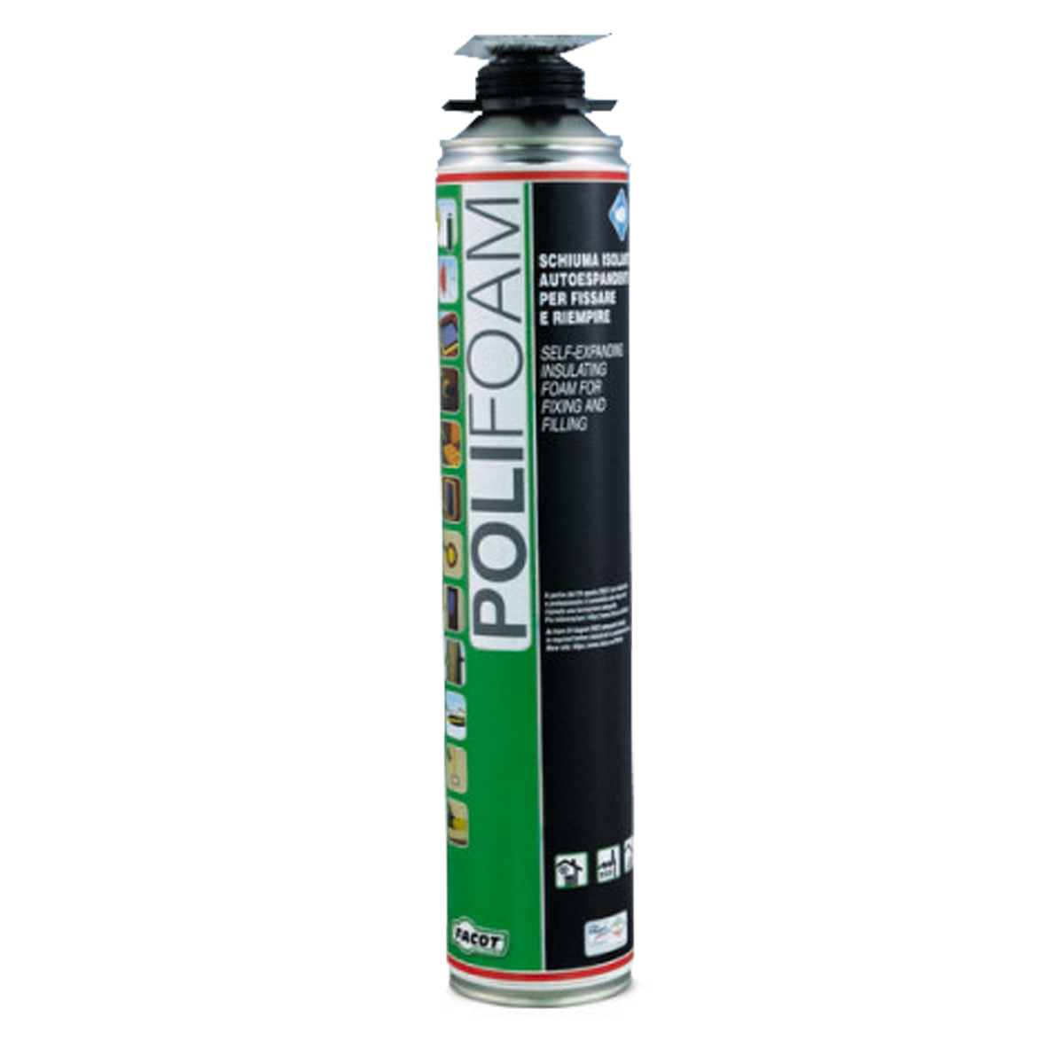 Spuma montaj 750 ML pentru pistol, Facot Polifoam, POLIA750 - Prompt Service