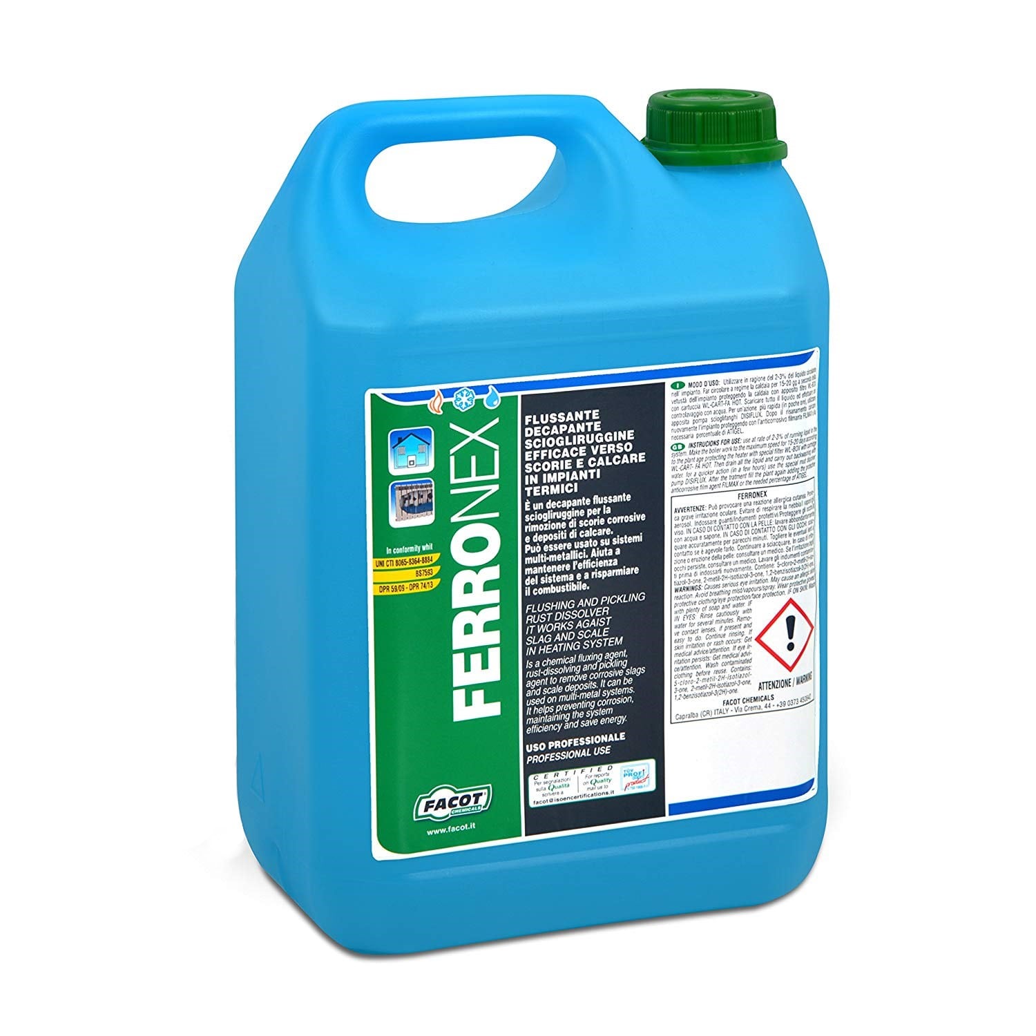 Solutie anticoroziva pentru instalatii noi Facot Ferronex 5 Litri - Prompt Service