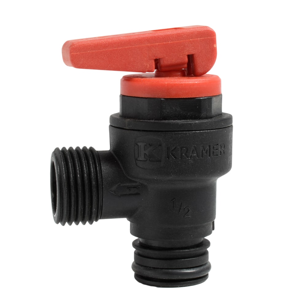 Supapa siguranta Kramer, racord o-ring filet 1/2 FE, 3 bar, compozit, parghie manuala - Prompt Service