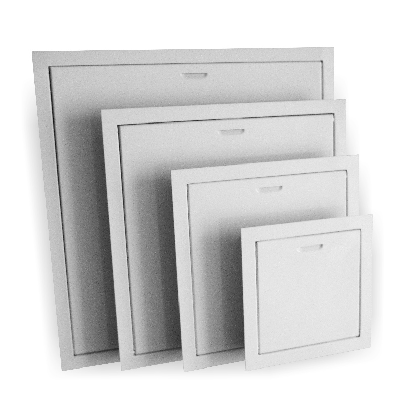 Usa de acces Dospel MAGNAT 200x250 mm, metal, prindere magnetica, alb - Prompt Service