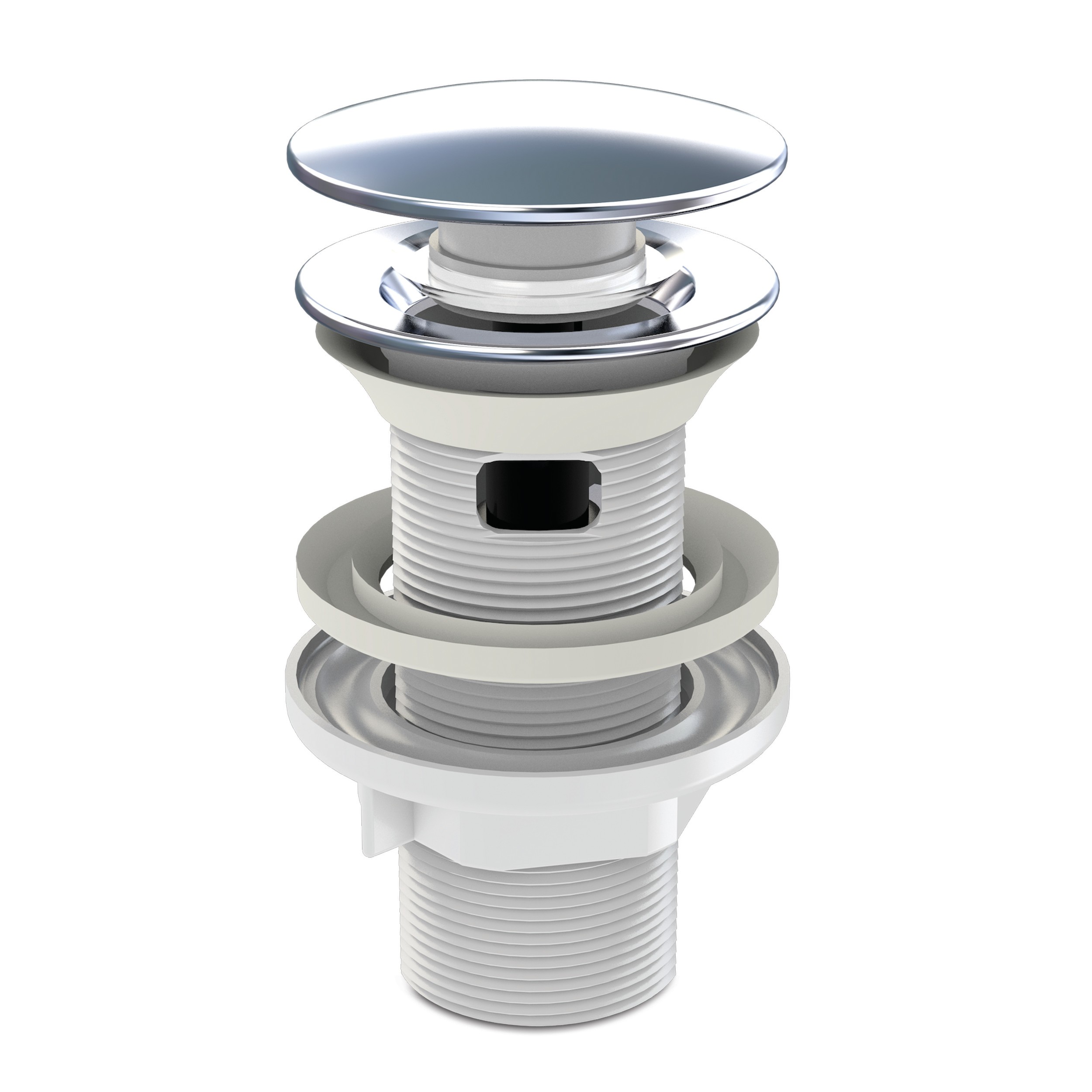 Ventil quick clack pentru lavoar, 100, 1''1/4, inox, Wirquin, 30950177 - Prompt Service