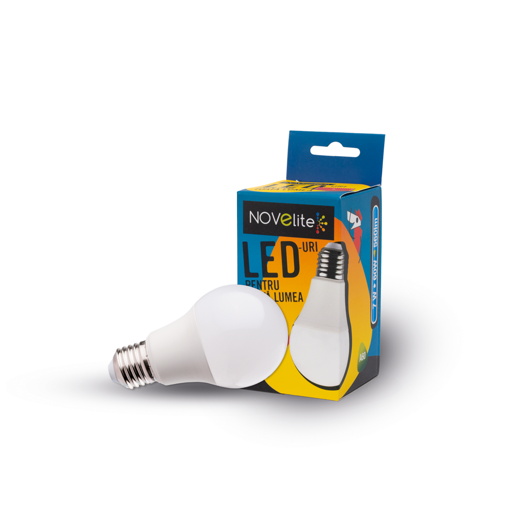 Bec LED 7W E27 A60 3000K Novelite - Prompt Service