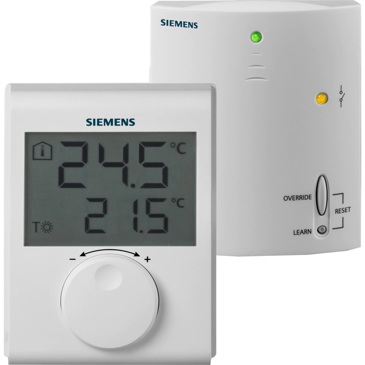 Termostat ambiental Siemens RDH100RF, fara fir, neprogramabil, afisaj digital, centrala termica - Prompt Service