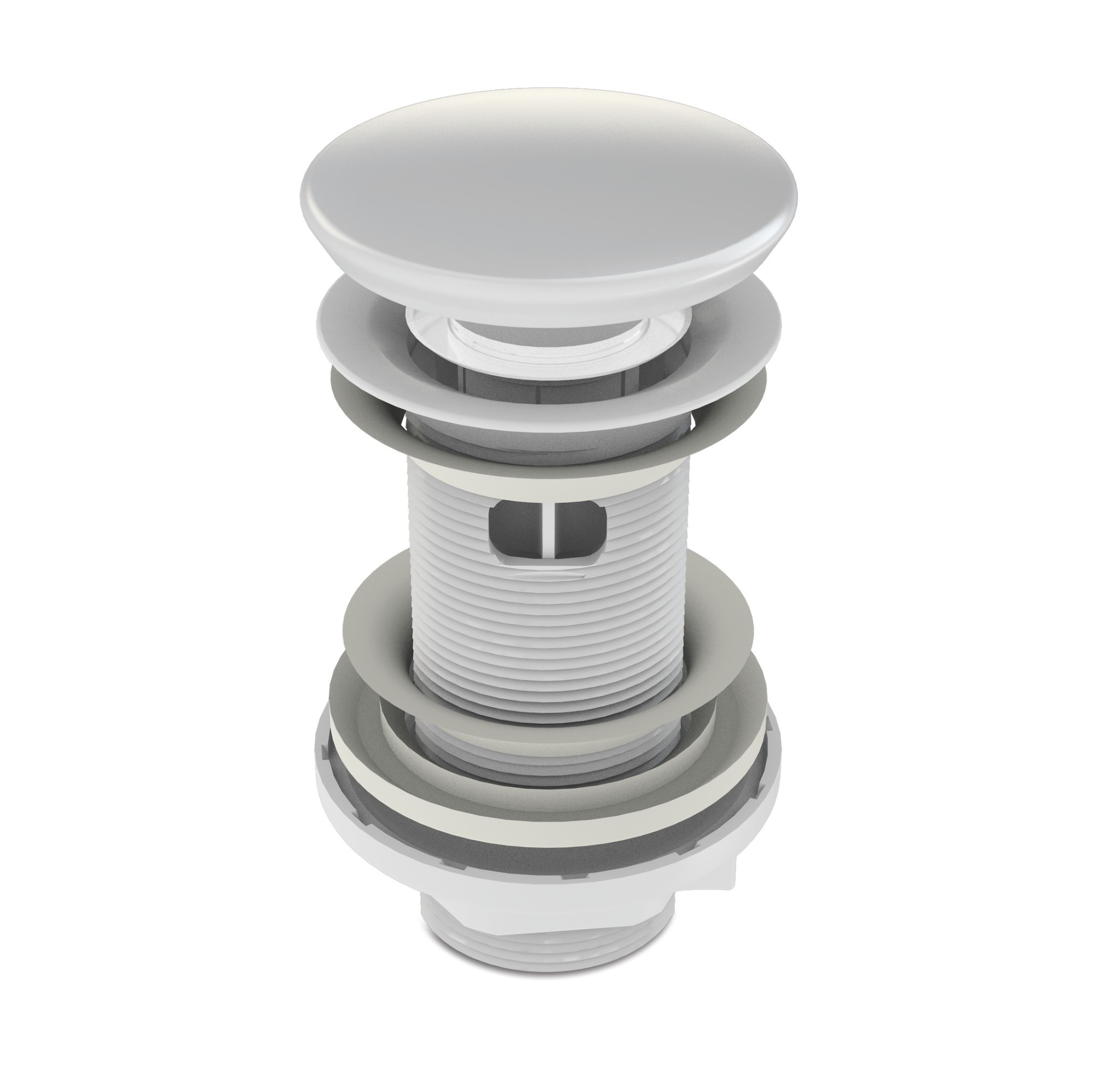 Ventil quick clack cu preaplin pentru lavoar, 100, 1''1/4, alb, Wirquin, 30950182 - Prompt Service