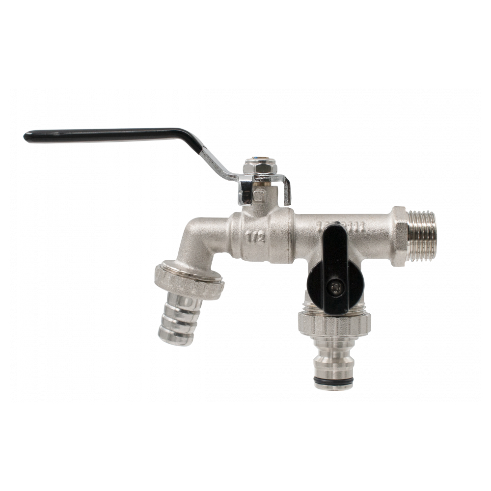 Robinet dublu serviciu cu doua iesiri, 1/2", Everline - Prompt Service