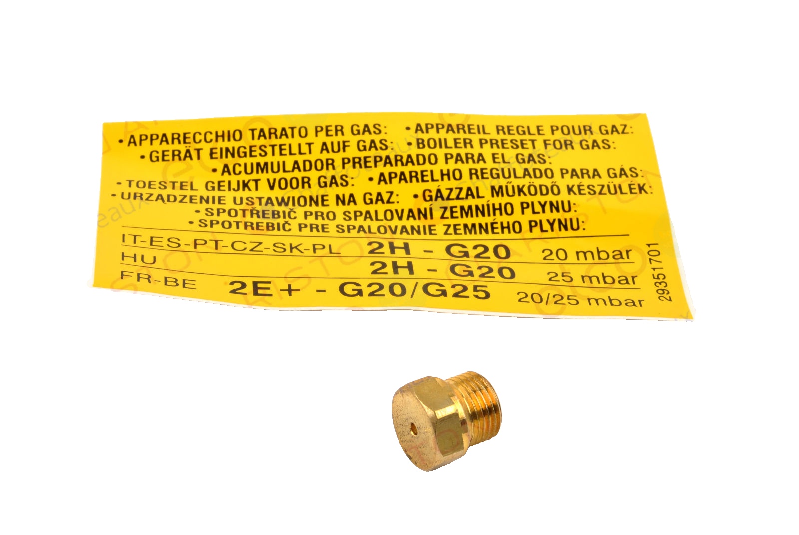 Diuza Principala M11 Ø1,95 Gn pentru boiler pe gaz Ariston SGA 150CS (CE) cod piesa 289014