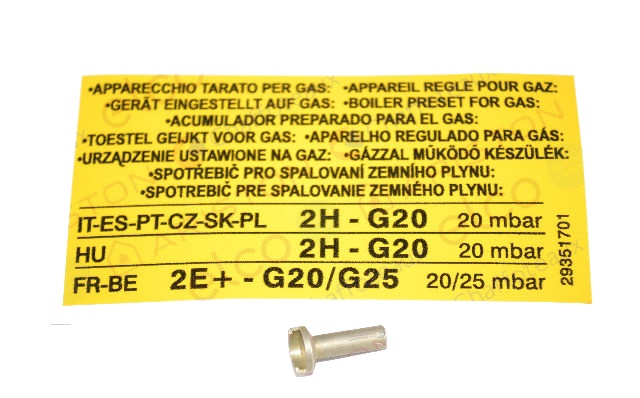 Duza Arzător (pilot) pentru boiler pe gaz Ariston SGA EURO 100V-2, BOILER S/SGA 100V (CE) cod piesa 290744