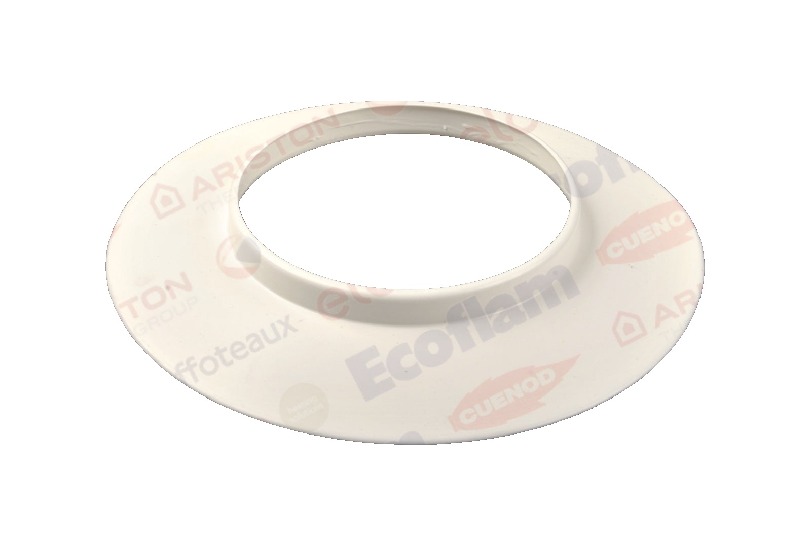 Rozetă Albă D:100 pentru aer conditionat Ariston KIT EVAC. COAX. 60/100 COMP., KIT ORIZONTAL COND. cod piesa 60000925