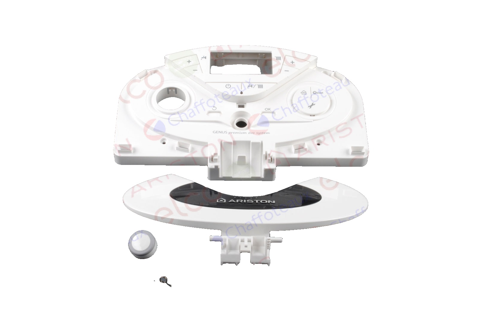 Panou Control Frontal Complet pentru centrala termica de pardoseala Ariston GENUS PREMIUM EVO 24 SYS, GENUS PREMIUM EVO SYSTEM 24 cod piesa 65111891