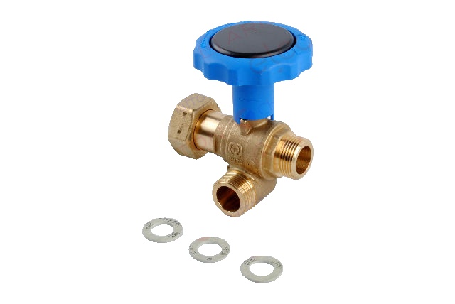 Robinet (mâner Albastru) pentru boiler indirect si centrala termica de pardoseala Ariston cod piesa 65113050