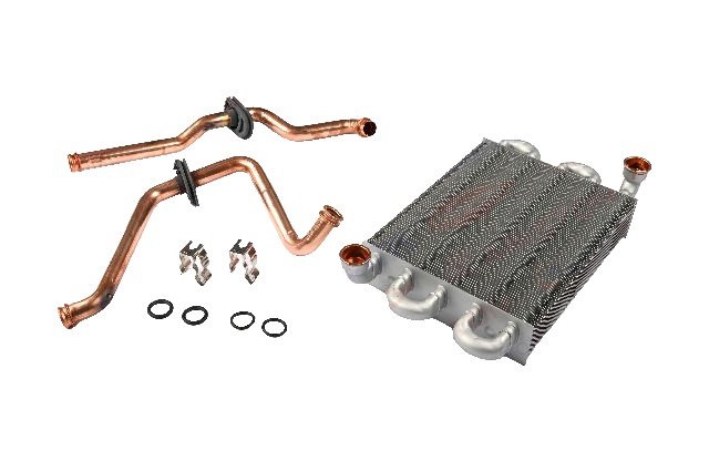 Schimbător de Căldură (kit) cu 24 pentru centrala termica Ariston CARES X 10 FF NG, CLAS X SYSTEM 15 FF NG (RU) cod piesa 65119090