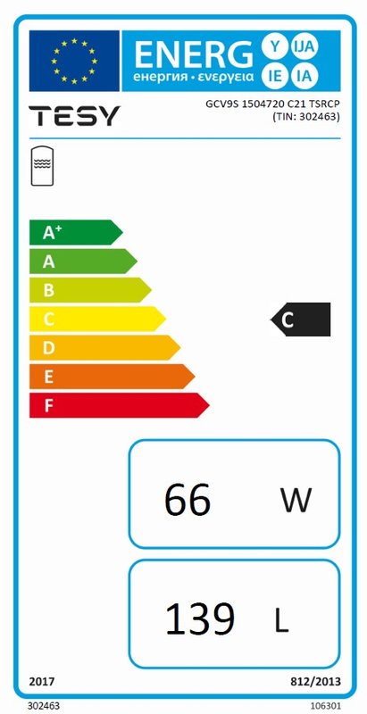 Boiler termoelectric 100 l Tesy ModEco GCV9S 1004720 C21 TSRCP, clasa eficienta C, 302461 - imagine 2