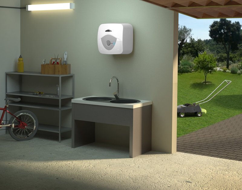 Boiler electric 10 l Ariston Andris RS 10 EU, deasupra chiuveta - imagine 4