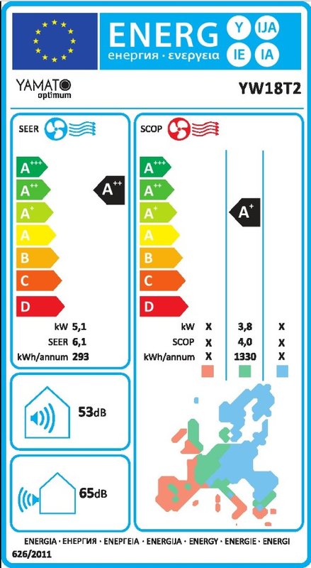 Aparat de aer conditionat Yamato Optimum YW18T2 18000 BTU, Control WiFi, kit instalare inclus - imagine 2