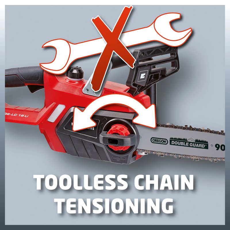 Fierastrau electric cu lant (drujba) fara fir Einhell, GE-LC 18 Li Solo, lama Oregon 25 cm - imagine 4