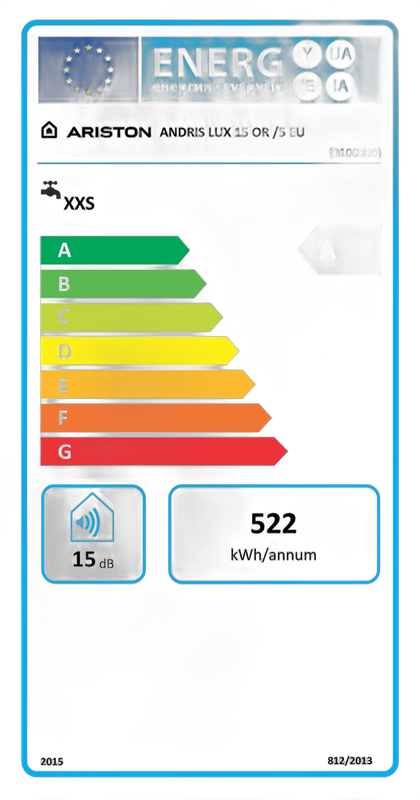 Boiler electric 15 l Ariston Andris LUX 15 EU, 1200 W, deasupra chiuveta - imagine 4