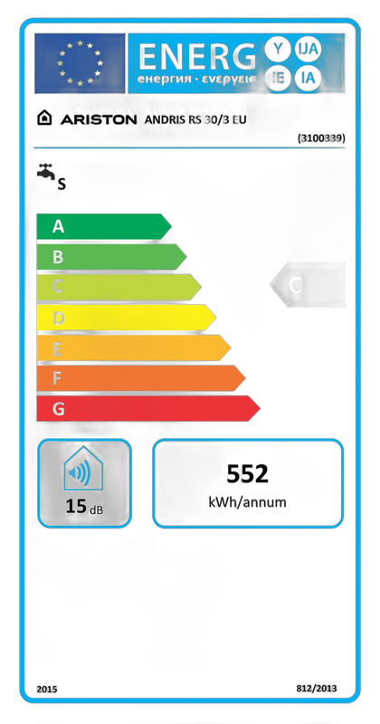 Boiler electric 30 l Ariston ANDRIS RS 30 EU, indicator LED - imagine 4