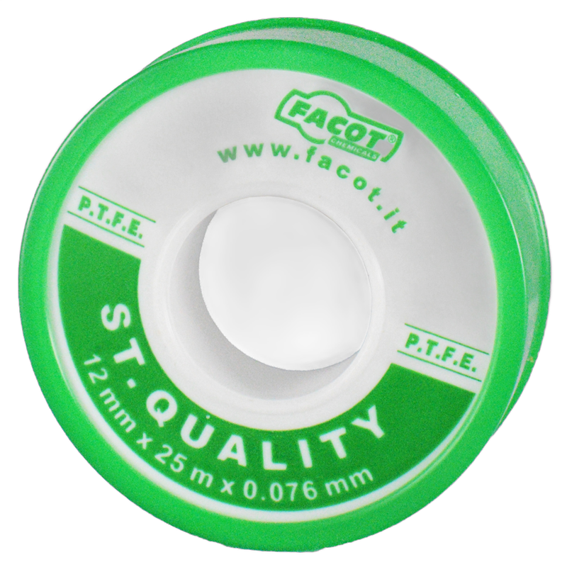 Banda teflon PTFE Facot latime 12 mm, lungime 25 m, grosime 0.076 mm - imagine principală