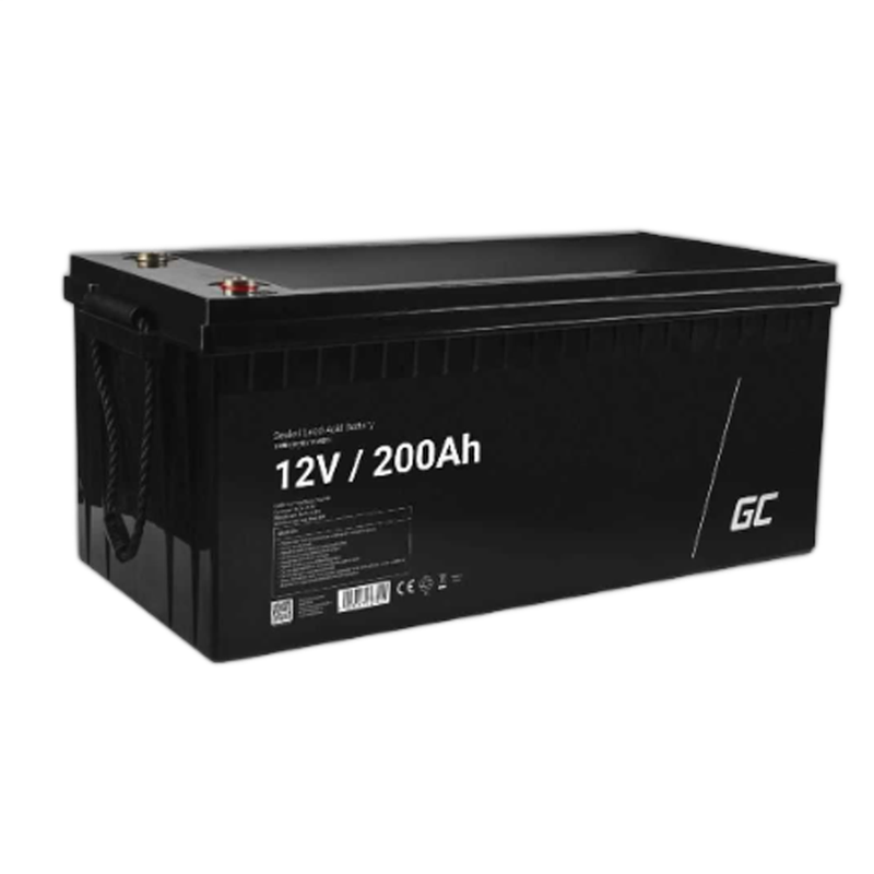 Acumulator plumb acid GreenCell 12V 200AH, terminal M8, AGM33 - imagine principală