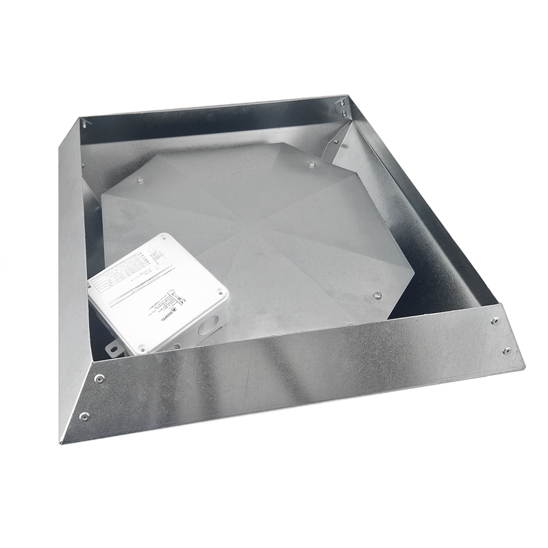 Ventilator industrial de acoperis Dospel WDD 200, debit aer 1200 m³/h, corp otel galvanizat - imagine 2