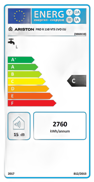 Boiler termoelectric Ariston Pro R EVO 150 VTS EU, 150 litri, serpentina stanga - imagine 2