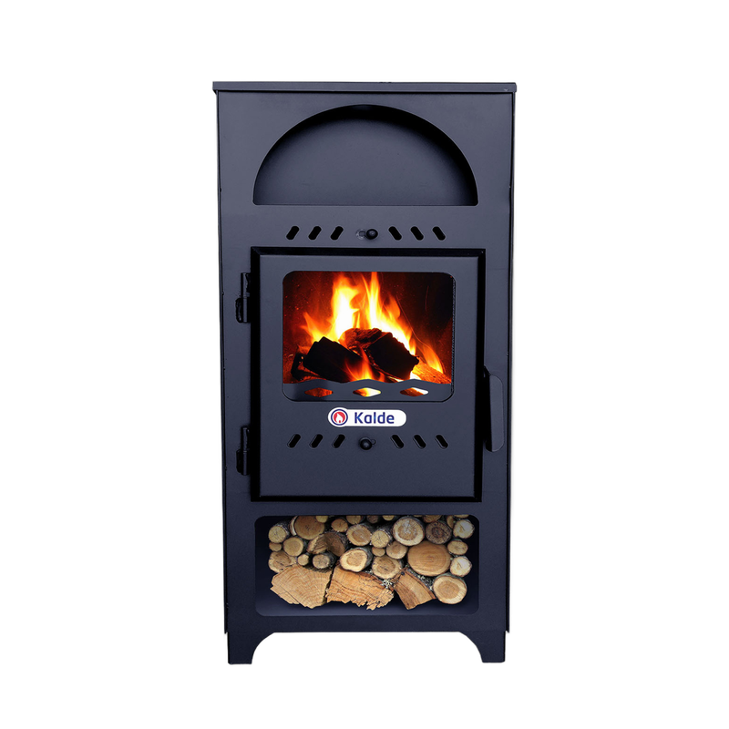 Soba (semineu) pe lemne si brichete, patrat, 7 kW, Kalde - imagine principală