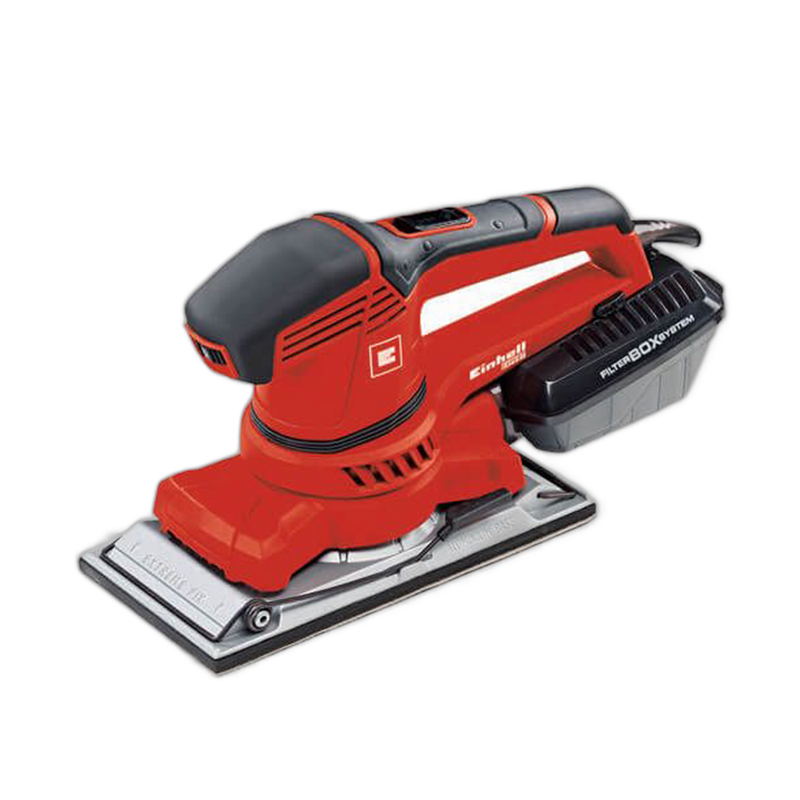 Slefuitor cu vibratii, Einhell, hartie slefuire 280 x 115 prindere cu cleme, hartie slefuire 230 x 115 prindere velcro, 250 W, cutie colectare praf - imagine principală