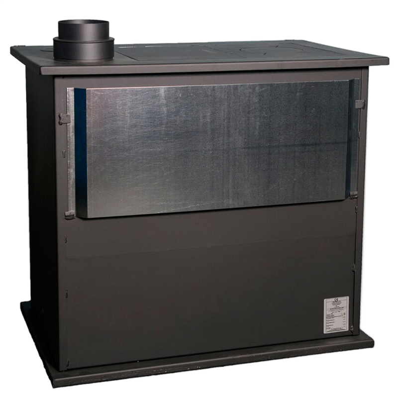 Soba pe lemn cu plita de gatit si cuptor, Victoria 05 Viki 10.5 kW, clasa A, gri grafit - imagine 3