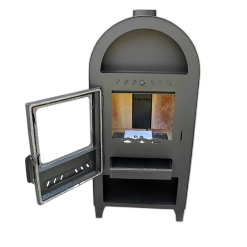 Soba (semineu) pe lemne si brichete, cu bolta, 9 kW, Kalde, KLD9-14900 - imagine 3