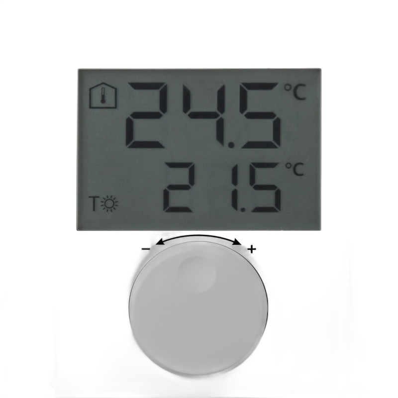 Termostat ambiental Siemens RDH100RF, fara fir, neprogramabil, afisaj digital, centrala termica - imagine 2