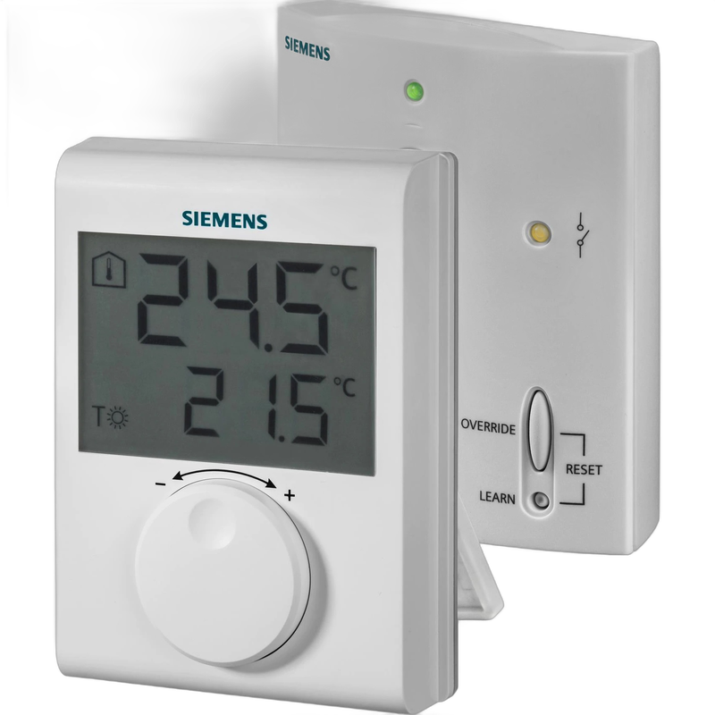 Termostat ambiental Siemens RDH100RF, fara fir, neprogramabil, afisaj digital, centrala termica - imagine 3