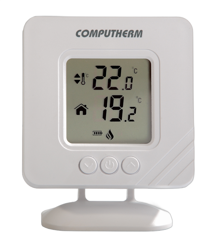 Termostat centrala termica Computherm T32RF wireless (fara fir), display mare, alb - imagine 2