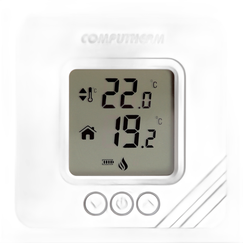 Termostat centrala termica Computherm T32RF wireless (fara fir), display mare, alb - imagine 3