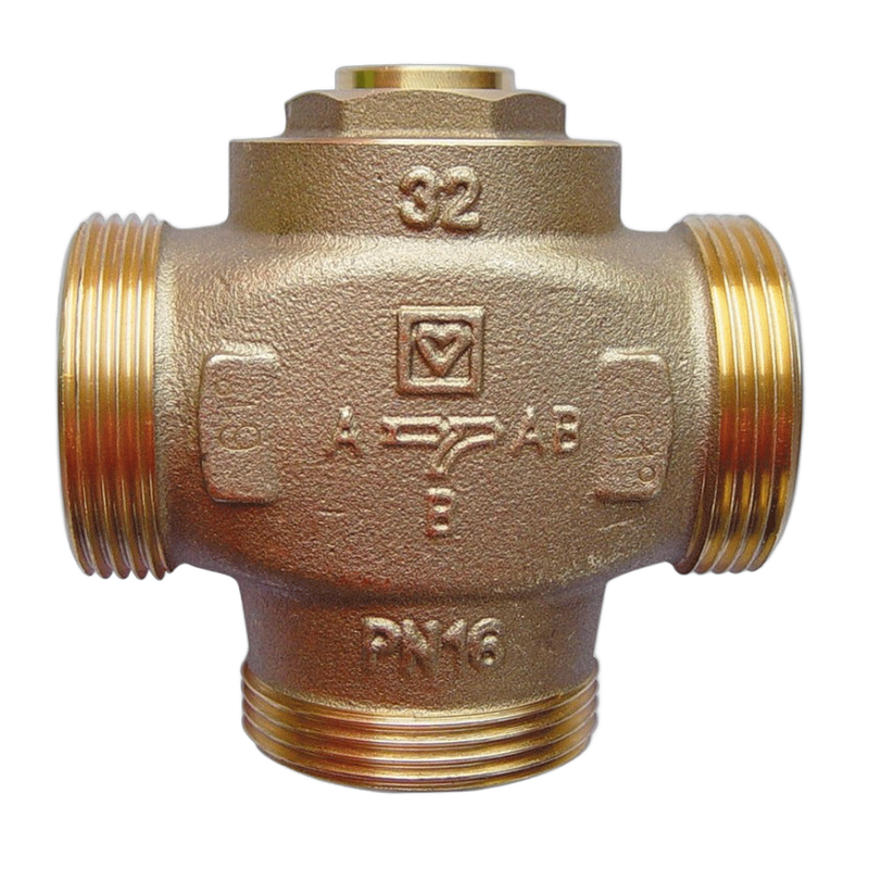 Vana termostatica de amestec 3 cai Herz Teplomix 1 1/2", corp alama - imagine principală