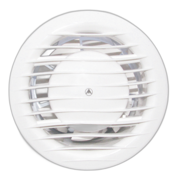 Ventilator casnic de perete sau tavan Dospel NV 10, debit 100 mc/h, diametru 10 cm, alb - imagine 2