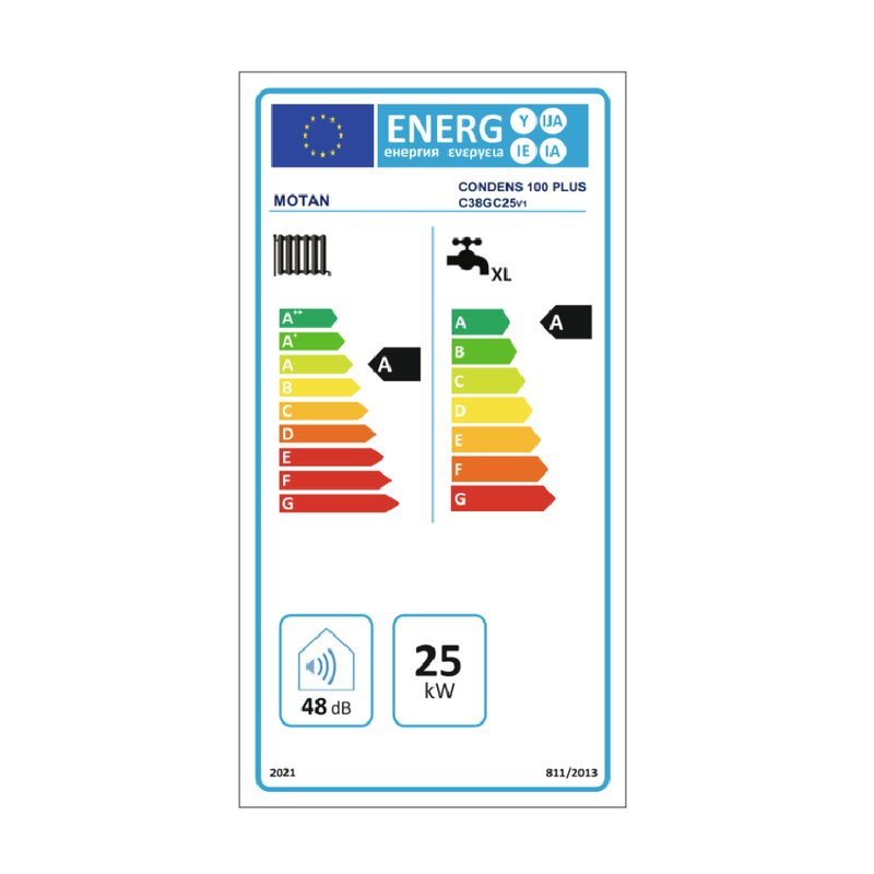 Centrala termica in condensare Motan Condens Plus 100 25 C38GC25V1, 25kW, incalzire si ACM