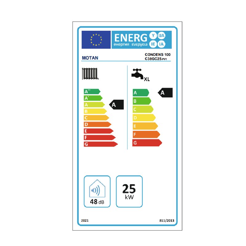 Centrala termica in condensare Motan Condens 100 25 C38GC25PV1, 25kW, incalzire si ACM