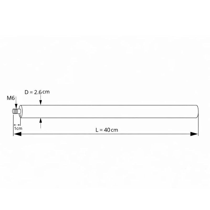 Anod universal PSC - M6 - 40 cm imaginea 2